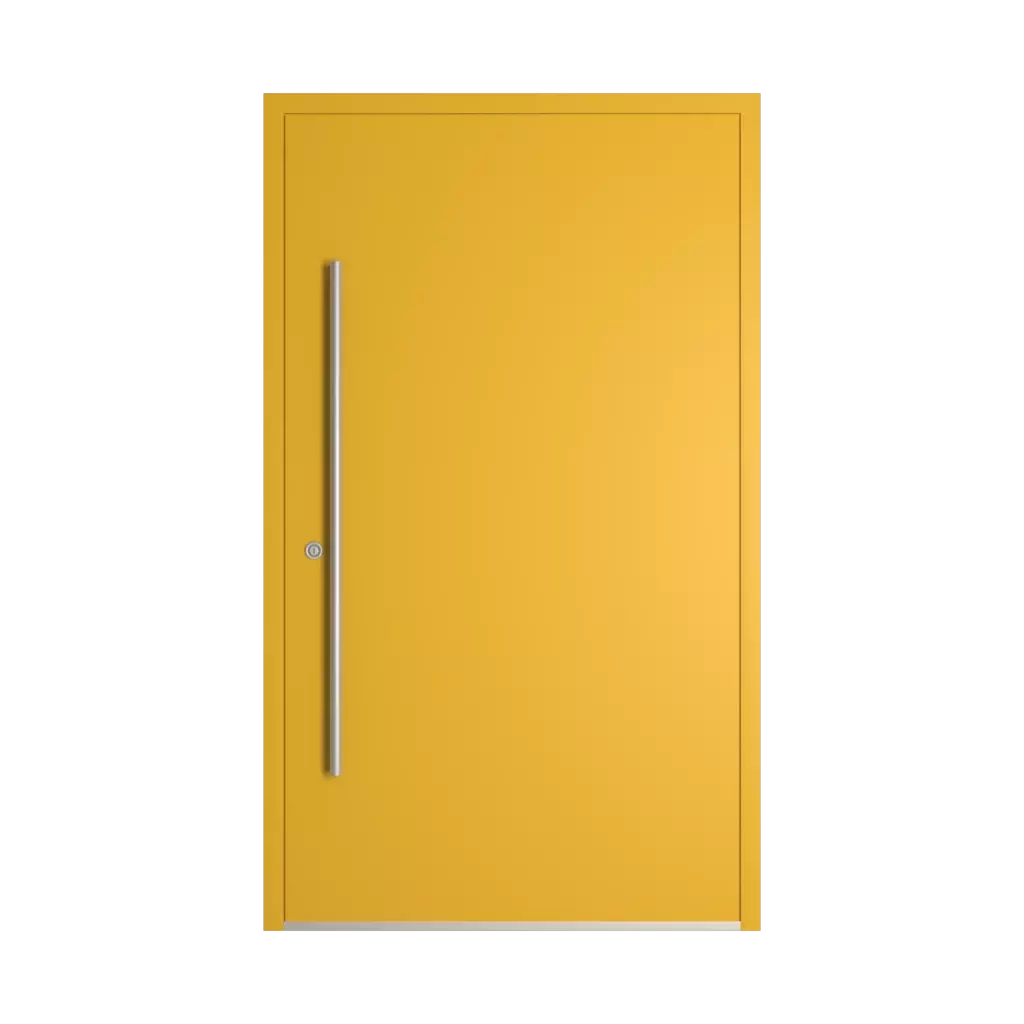 RAL 1012 żółty cytrynowy drzwi-wejsciowe wypelnienia aluminium pelne