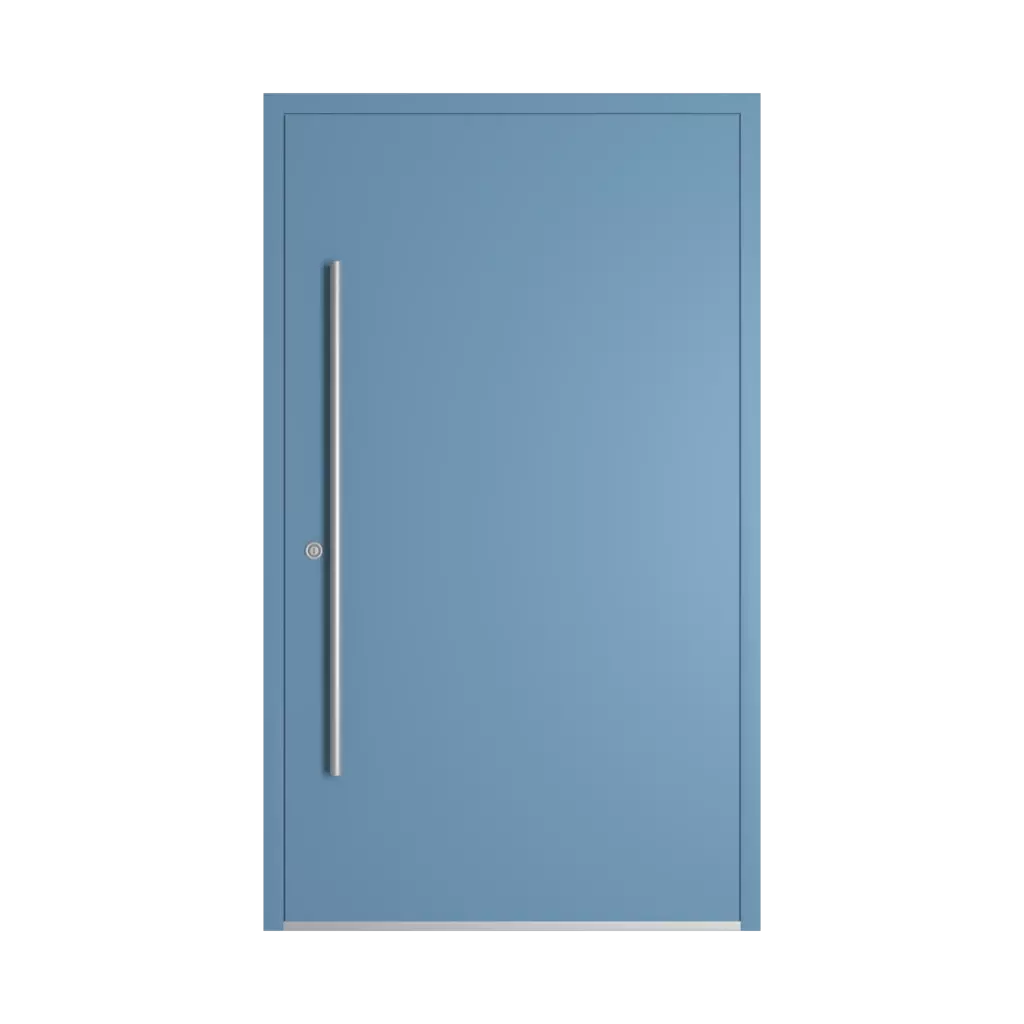 RAL 5024 niebieski pastelowy drzwi-wejsciowe wypelnienia aluminium pelne