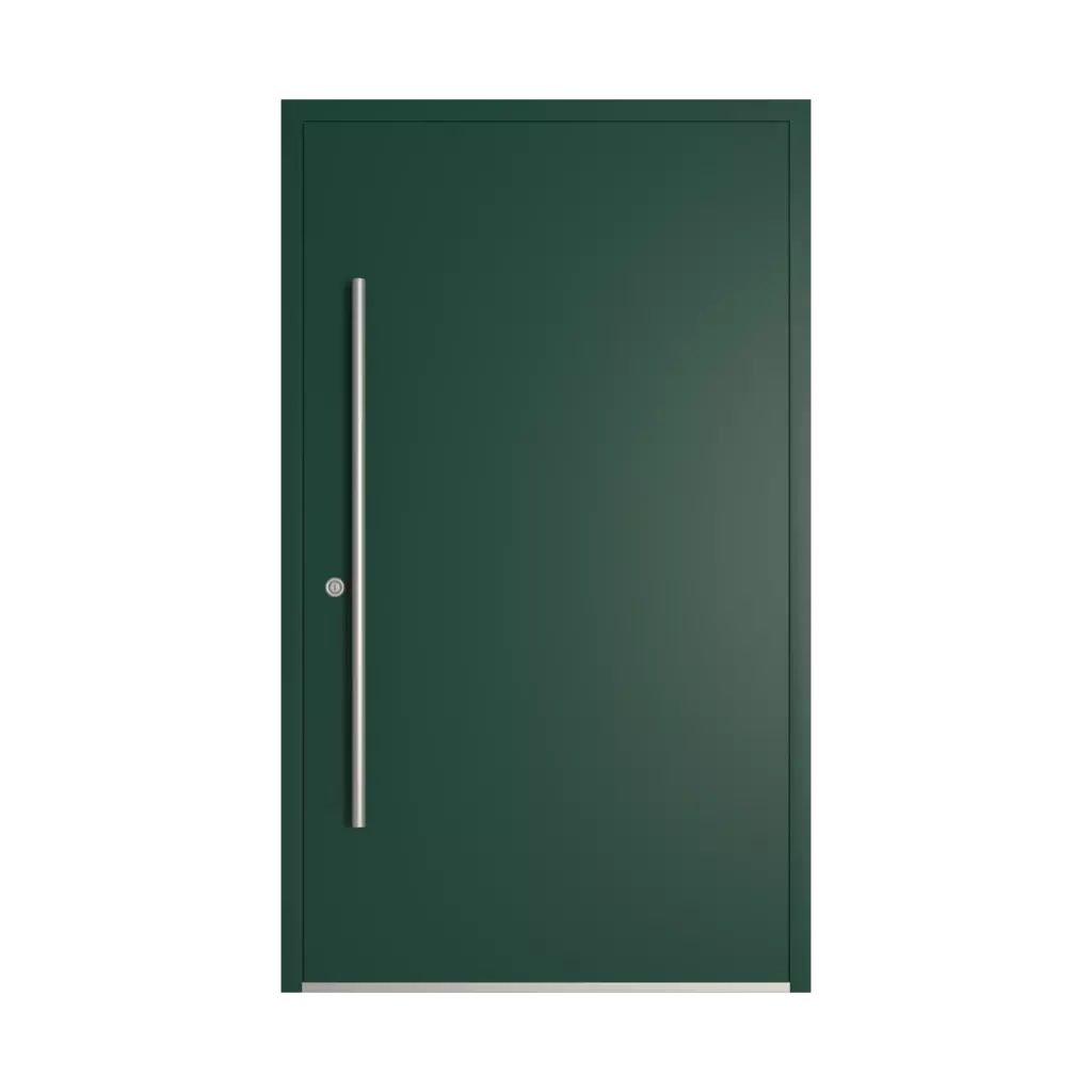 RAL 6005 zielony mech drzwi-wejsciowe wypelnienia pvc pelne