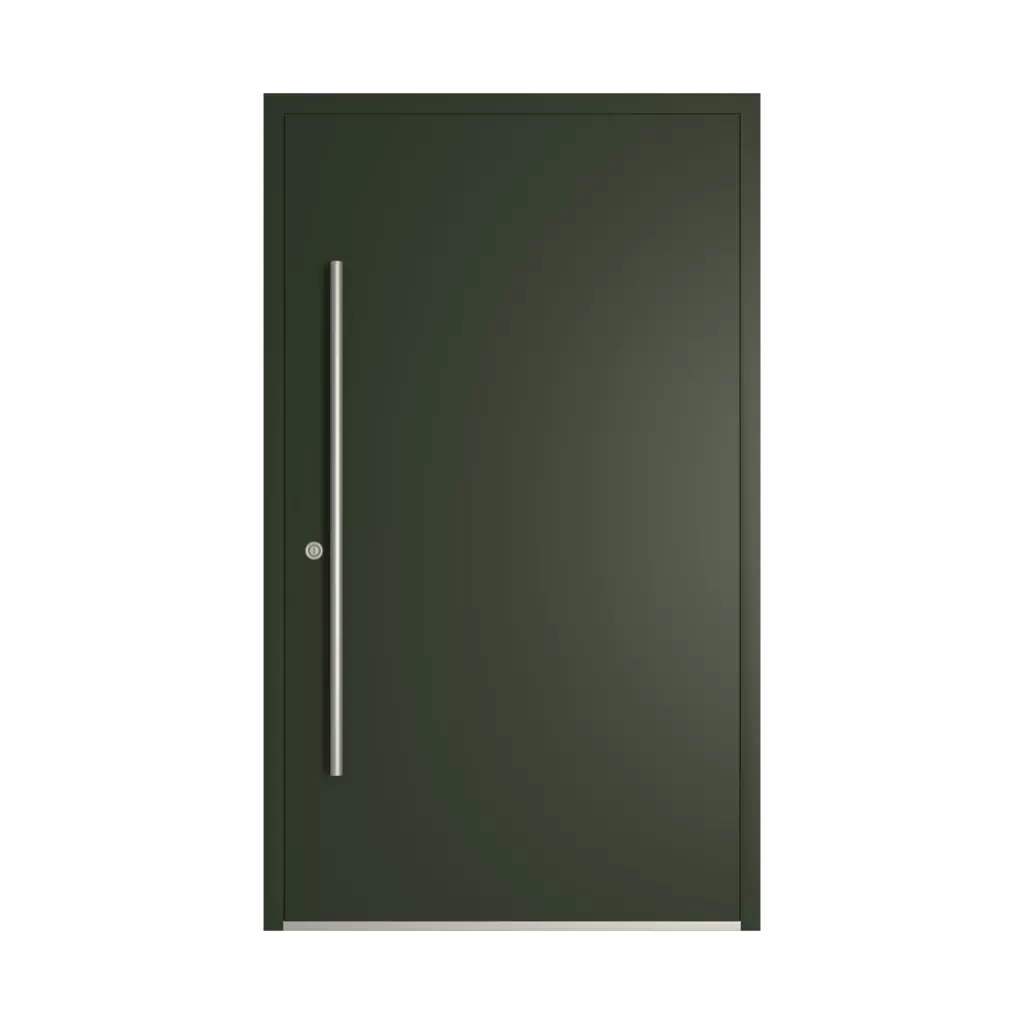 RAL 6007 oliwkowy ciemny drzwi-wejsciowe wypelnienia drewno przeszklone