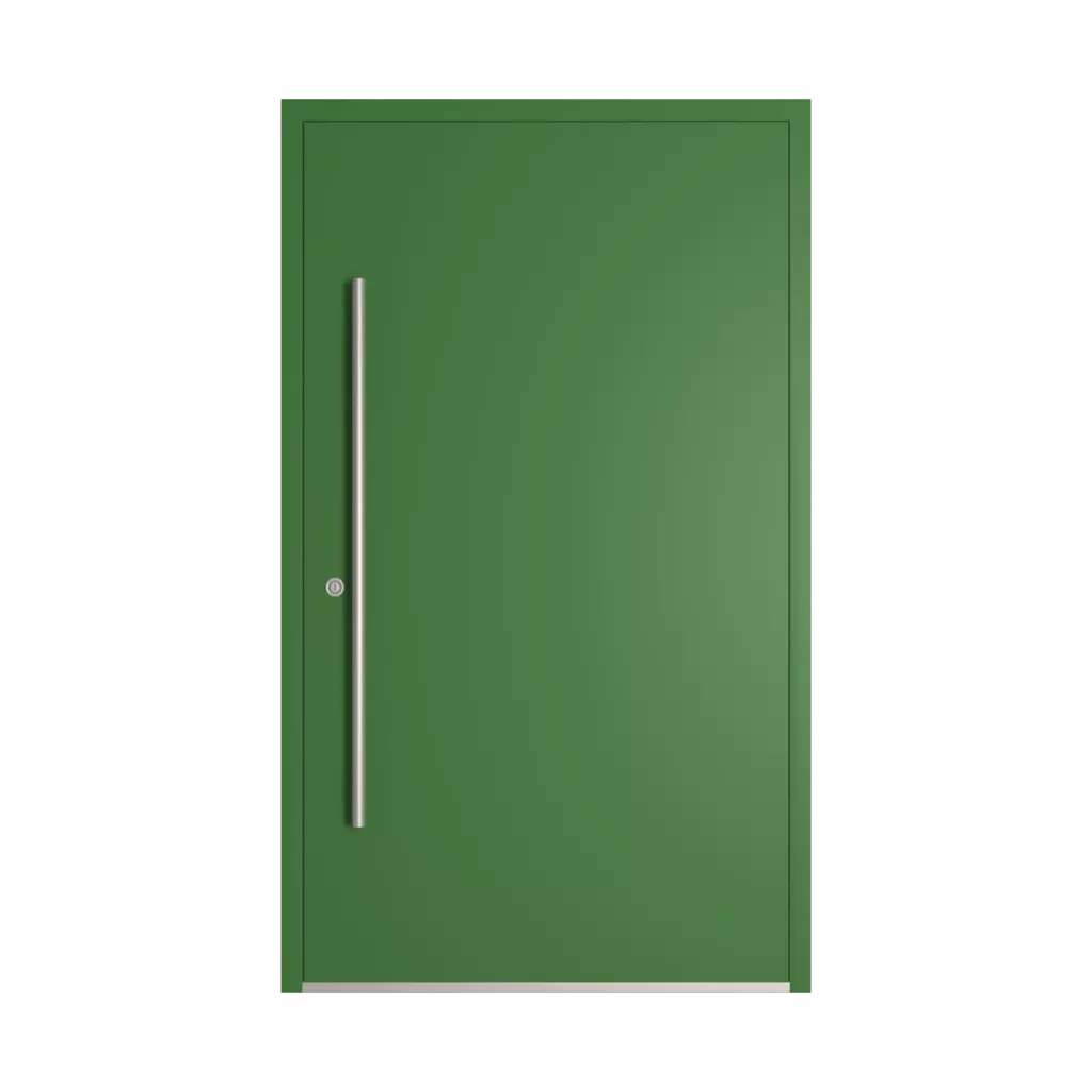 RAL 6010 zielona soczysta drzwi-wejsciowe wypelnienia drewno przeszklone