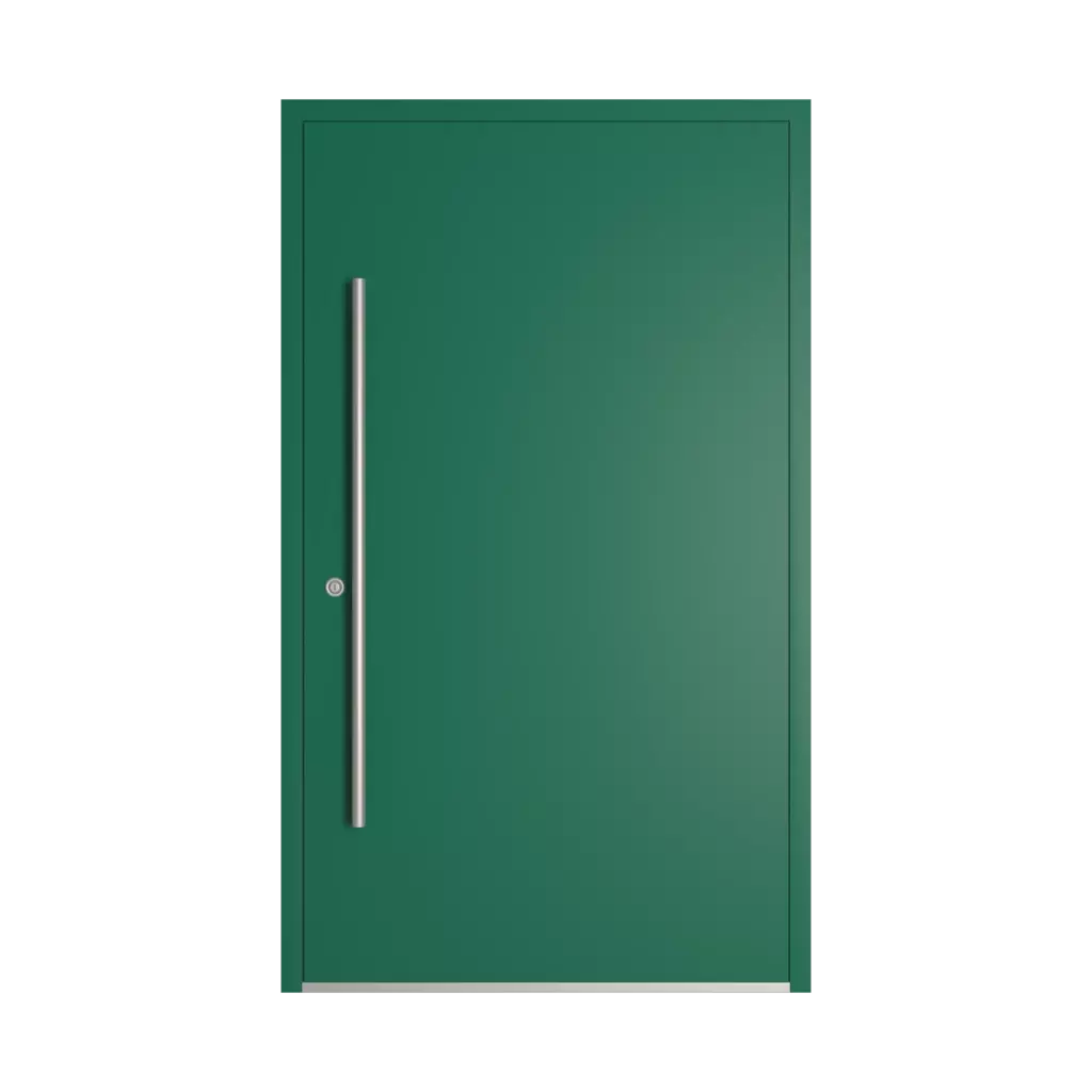 RAL 6016 zielony turkusowy drzwi-wejsciowe wypelnienia aluminium przeszklone