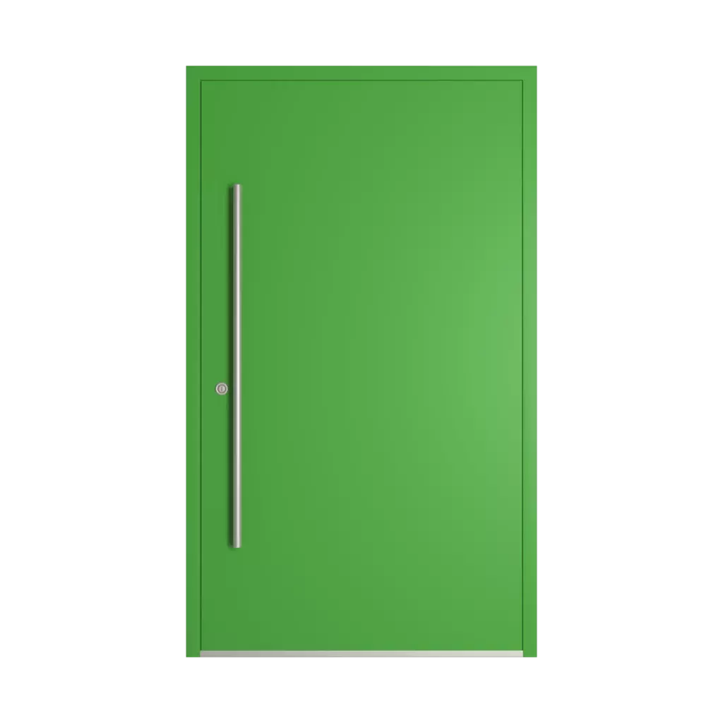 RAL 6018 zielony żółty drzwi-wejsciowe wypelnienia pvc przeszklone