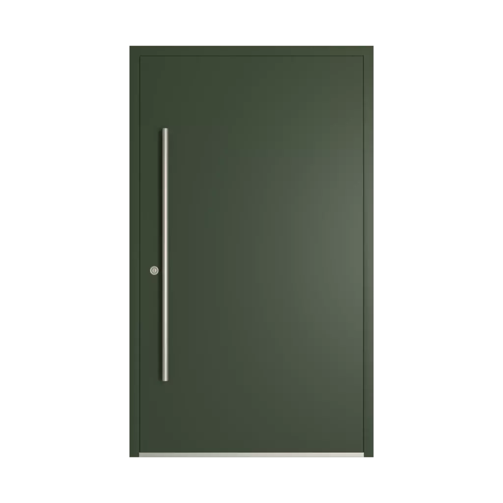 RAL 6020 zielony tlenkowy drzwi-wejsciowe wypelnienia drewno pelne