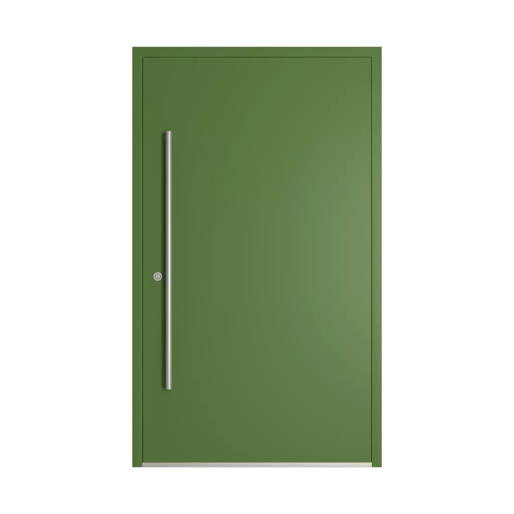 RAL 6025 zieleń paproci drzwi-wejsciowe wypelnienia aluminium przeszklone