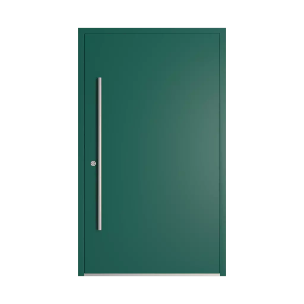 RAL 6026 zielony opal drzwi-wejsciowe wypelnienia aluminium pelne