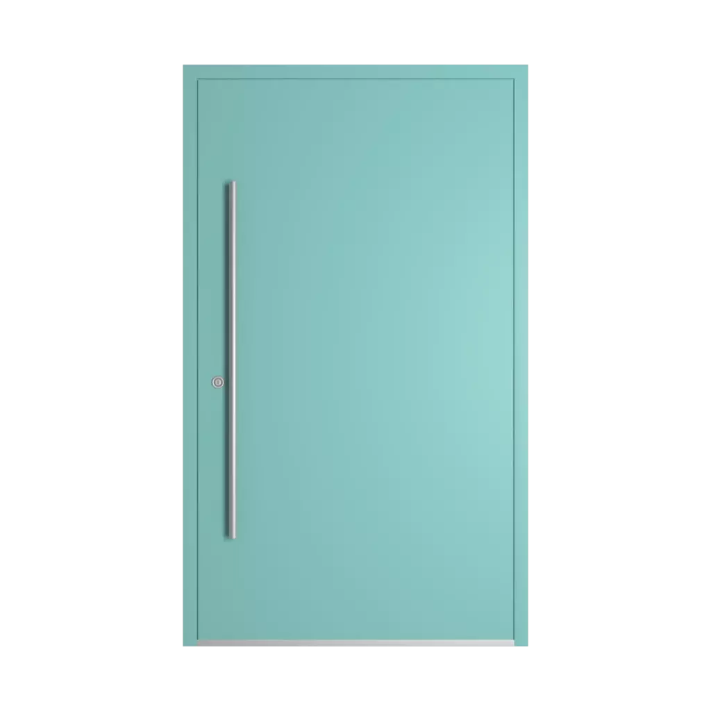 RAL 6027 turkusowy jasny drzwi-wejsciowe wypelnienia pvc przeszklone