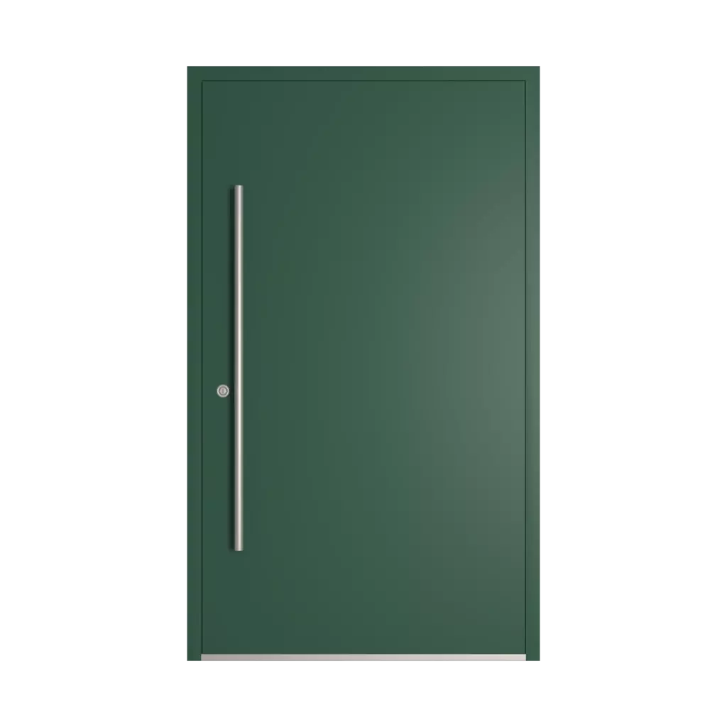 RAL 6028 zielony sosnowy drzwi-wejsciowe wypelnienia aluminium przeszklone