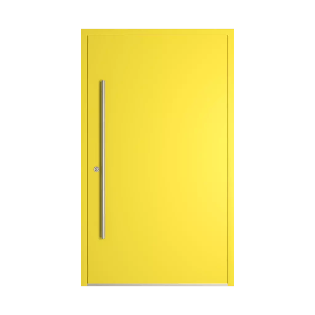 RAL 1016 żółty siarkowy drzwi-wejsciowe wypelnienia drewno pelne