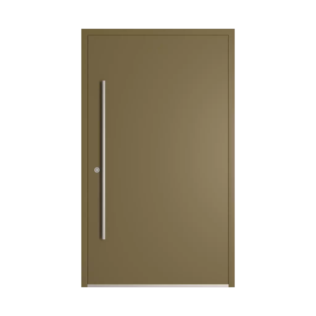 RAL 7008 szary khaki drzwi-wejsciowe modele dindecor 6029-pvc  