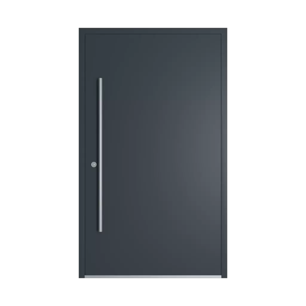 RAL 7016 szary antracytowy drzwi-wejsciowe wypelnienia aluminium pelne