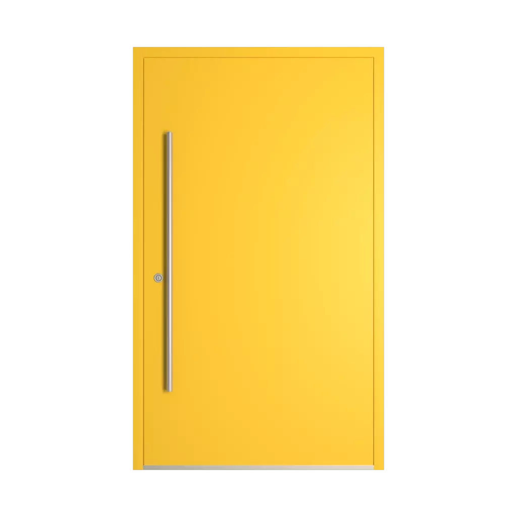 RAL 1018 żółty jasny drzwi-wejsciowe wypelnienia aluminium przeszklone