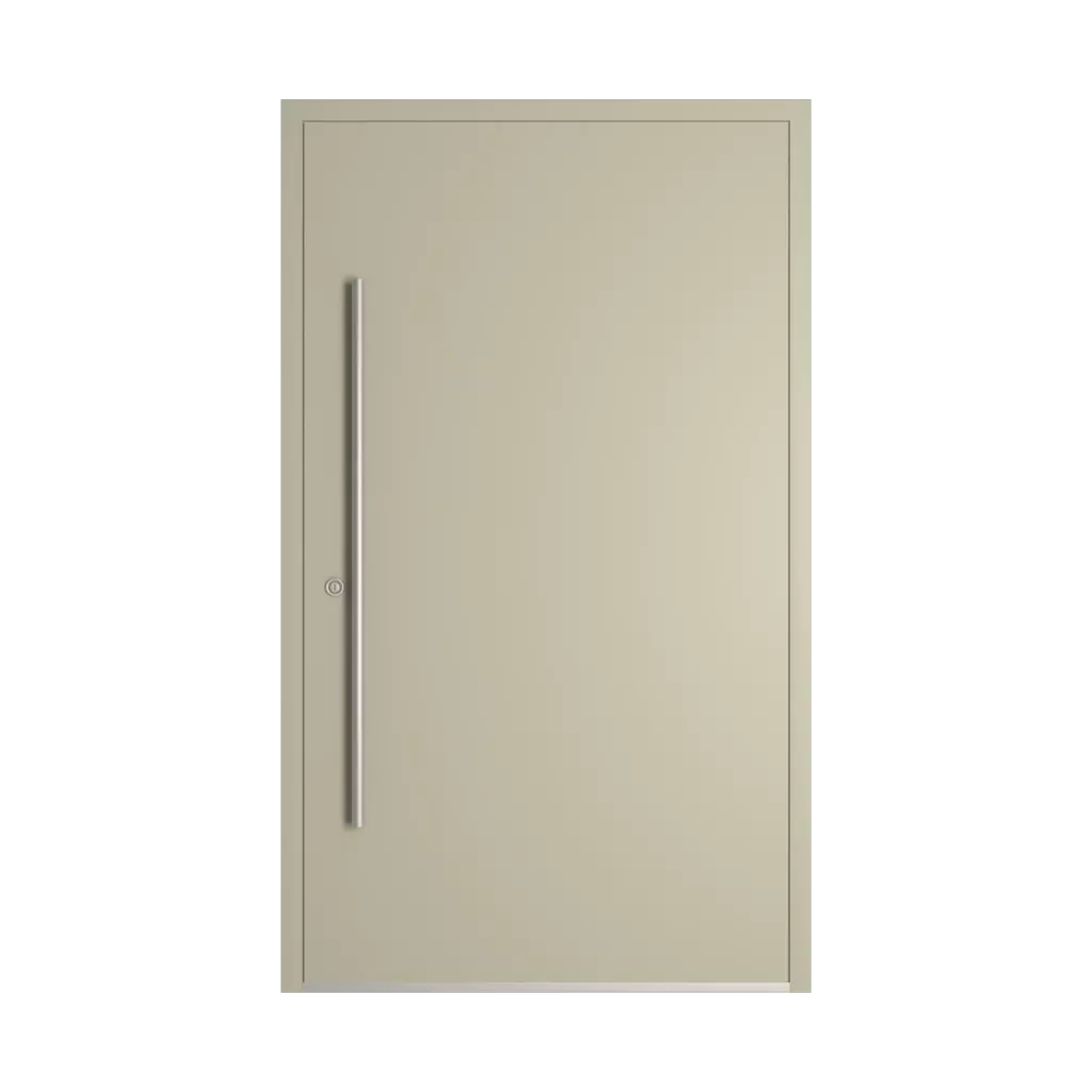 RAL 7032 szary beżowy drzwi-wejsciowe wypelnienia aluminium pelne