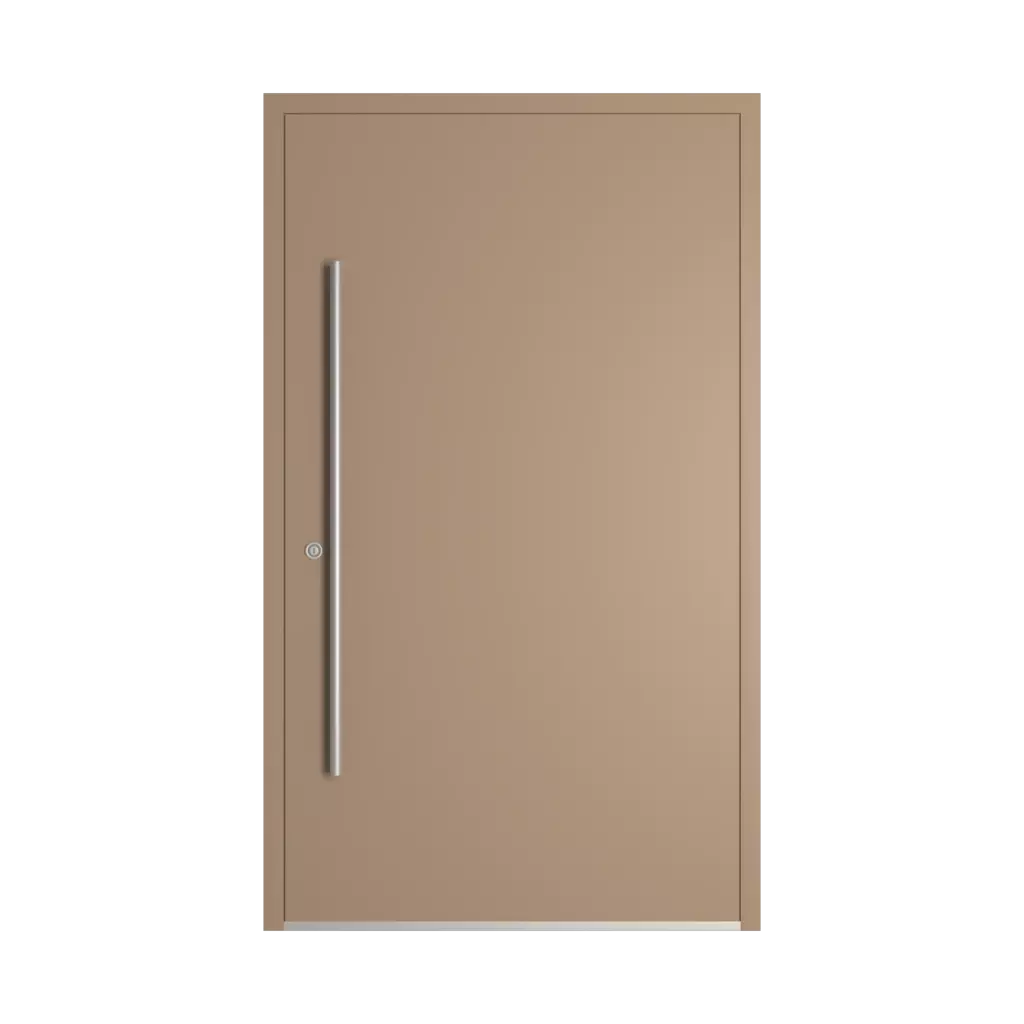 RAL 1019 irchowo-szary drzwi-wejsciowe wypelnienia aluminium pelne