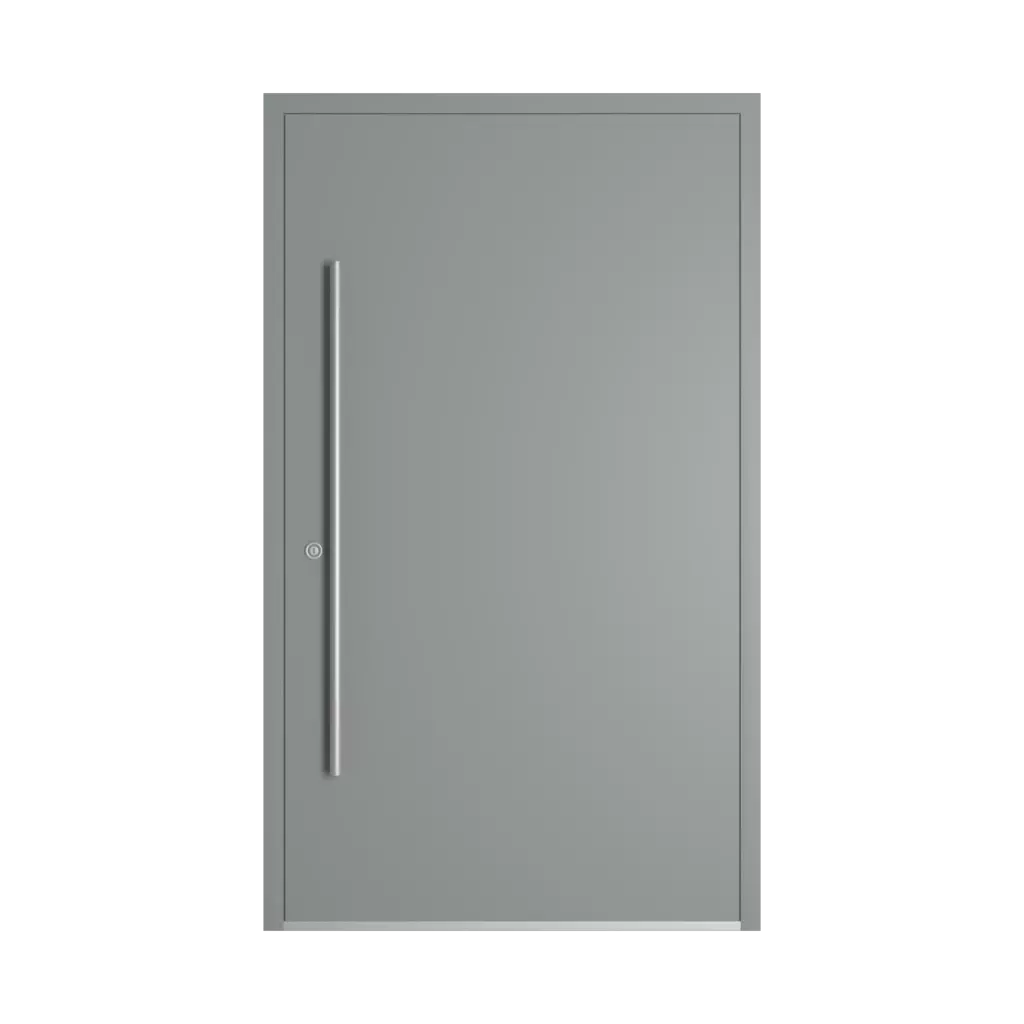 RAL 7042 szary drogowy A drzwi-wejsciowe wypelnienia aluminium pelne