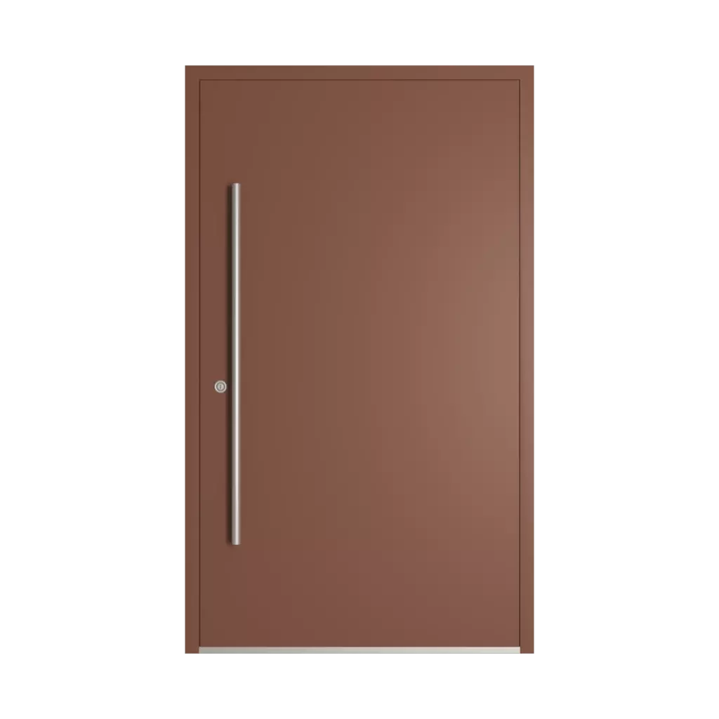 RAL 8002 brązowy sygnałowy drzwi-wejsciowe wypelnienia pvc pelne