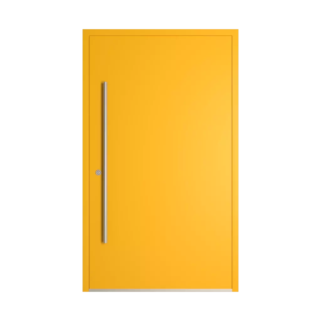 RAL 1021 żółty kadmowy drzwi-wejsciowe wypelnienia drewno przeszklone