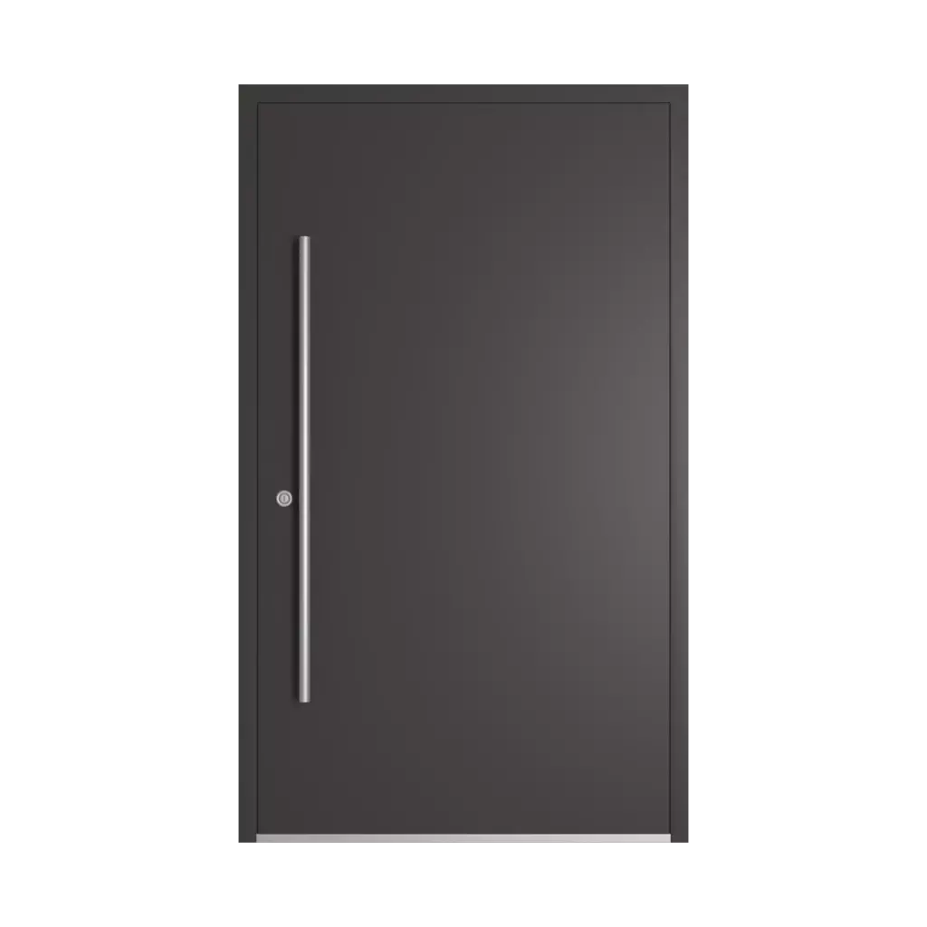 RAL 8019 brązowy szary produkty drzwi-wejsciowe-aluminiowe    