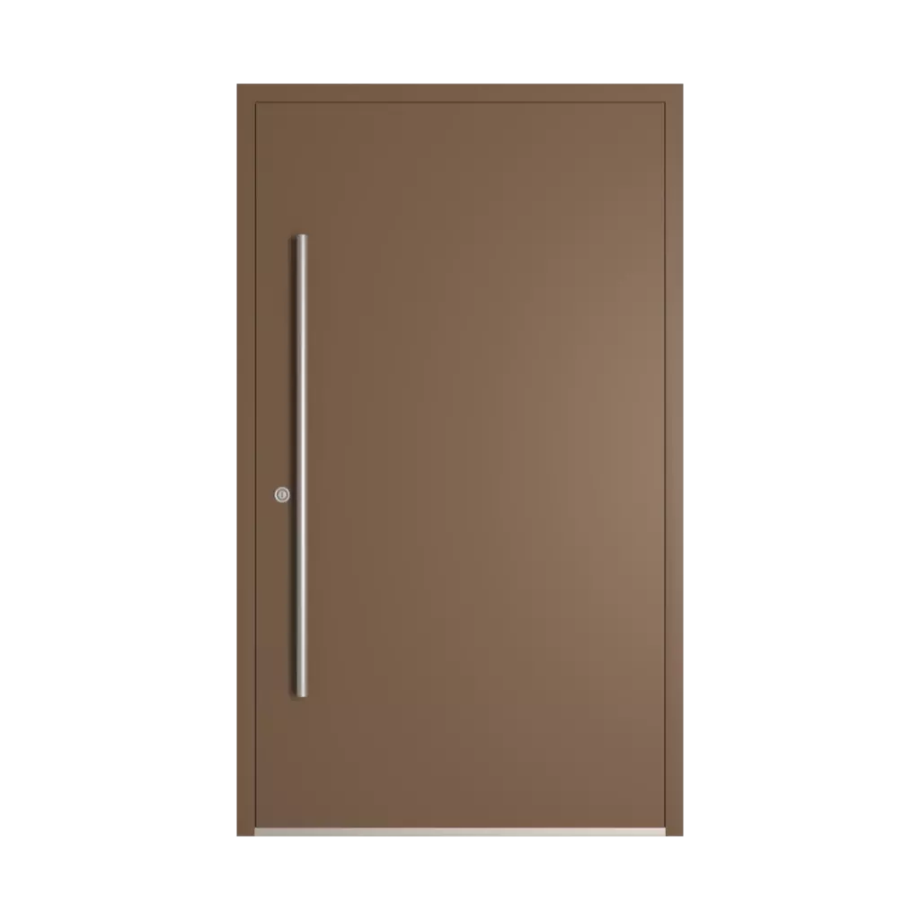 RAL 8025 brązowy blady drzwi-wejsciowe wypelnienia aluminium przeszklone