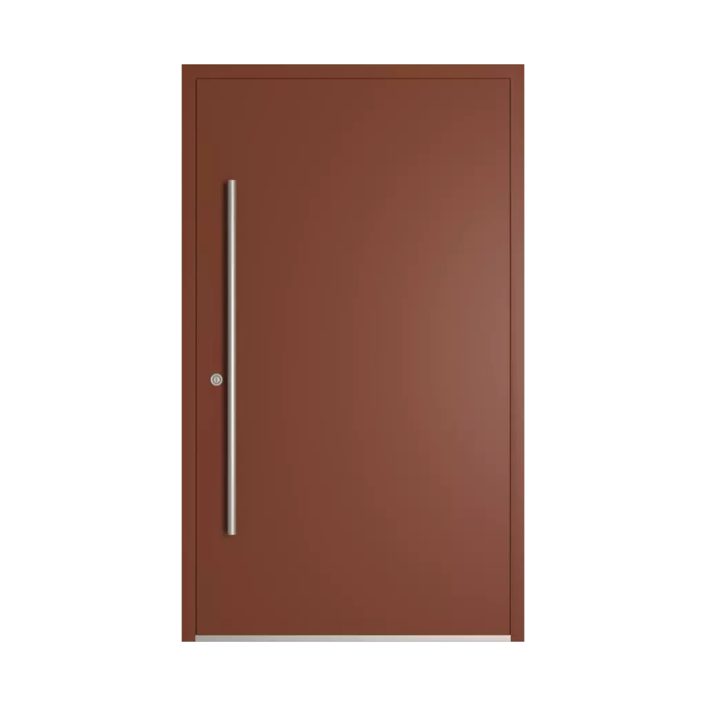 RAL 8029 perłowy miedziany drzwi-wejsciowe wypelnienia drewno pelne