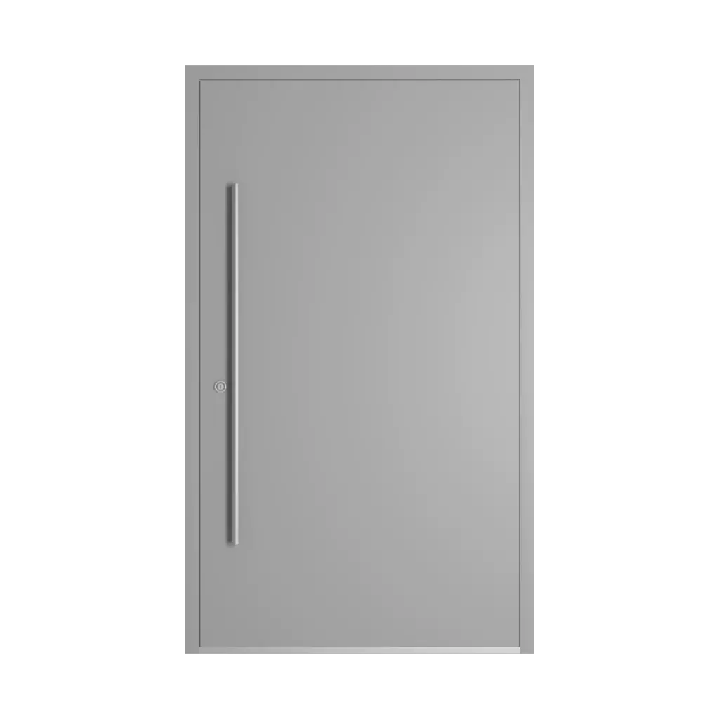 RAL 9006 białe aluminium drzwi-wejsciowe wypelnienia drewno pelne