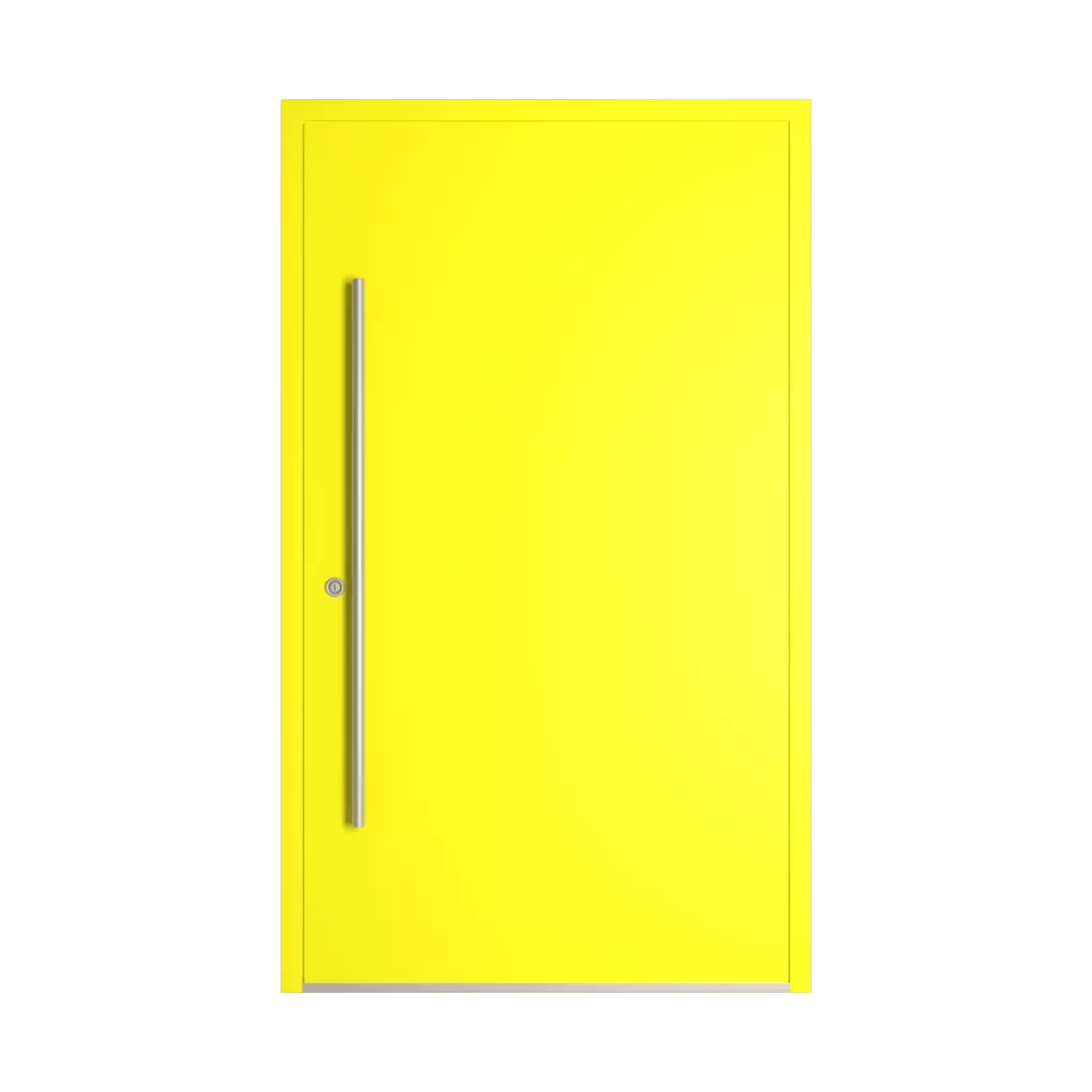 RAL 1026 fluorescencyjny żółty drzwi-wejsciowe wypelnienia pvc pelne