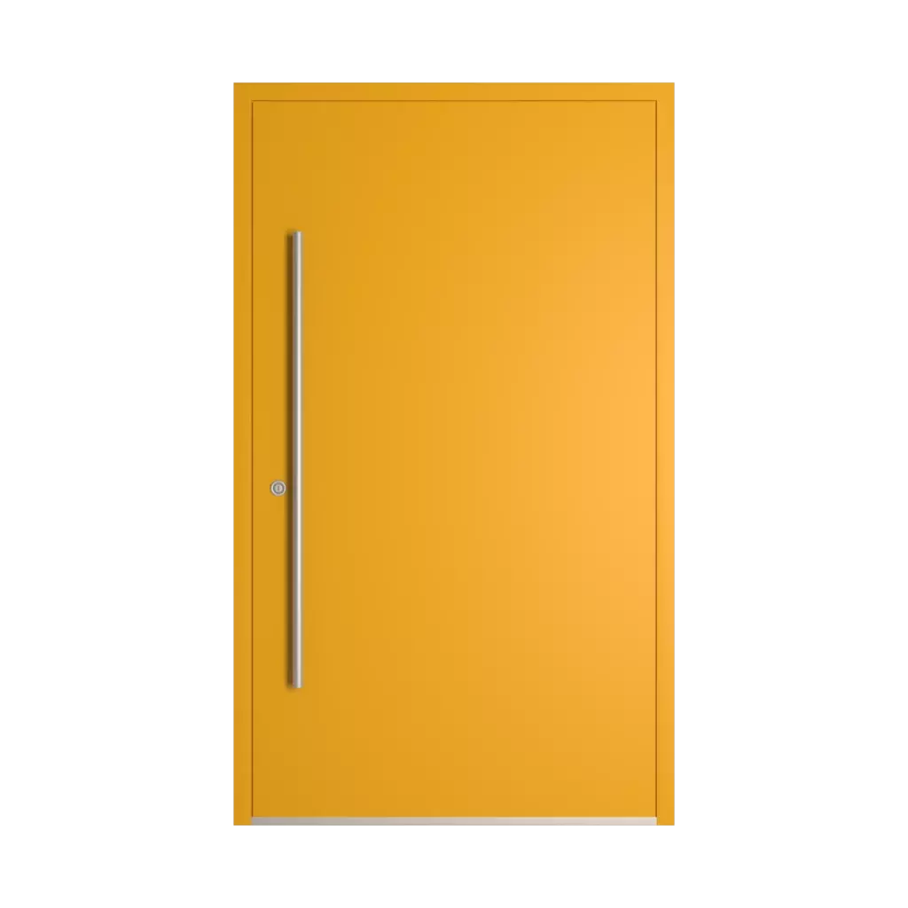 RAL 1032 żółty ciemna cytryna drzwi-wejsciowe wypelnienia aluminium pelne