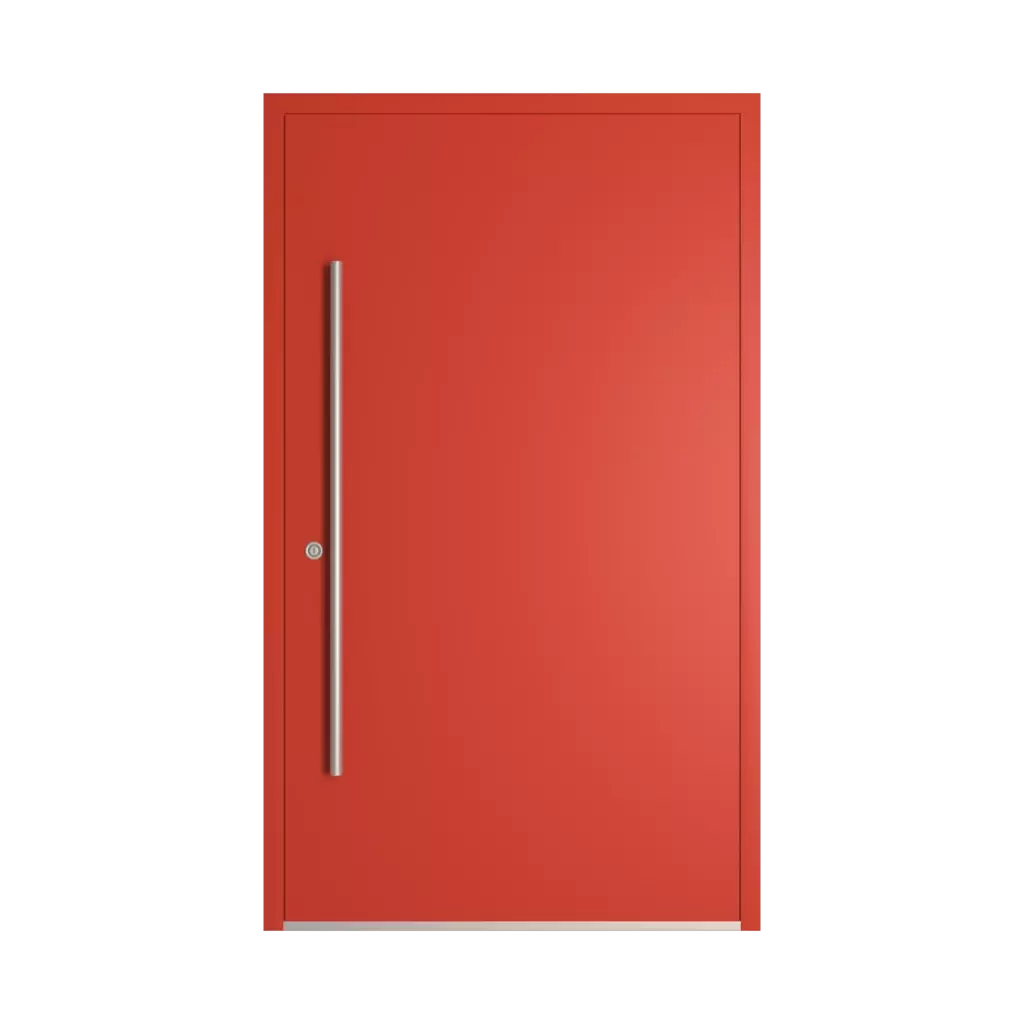 RAL 2002 czerwony ceglasty drzwi-wejsciowe wypelnienia drewno pelne