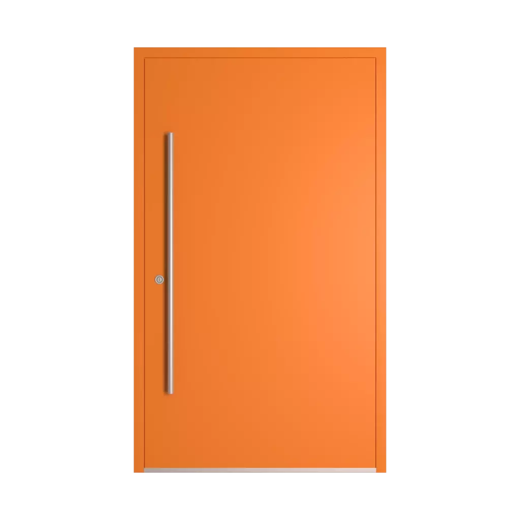 RAL 2011 pomarańczowy głęboki drzwi-wejsciowe wypelnienia aluminium przeszklone