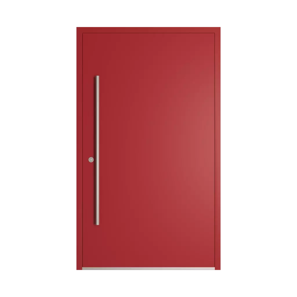 RAL 3002 czerwony karminowy drzwi-wejsciowe wypelnienia aluminium pelne