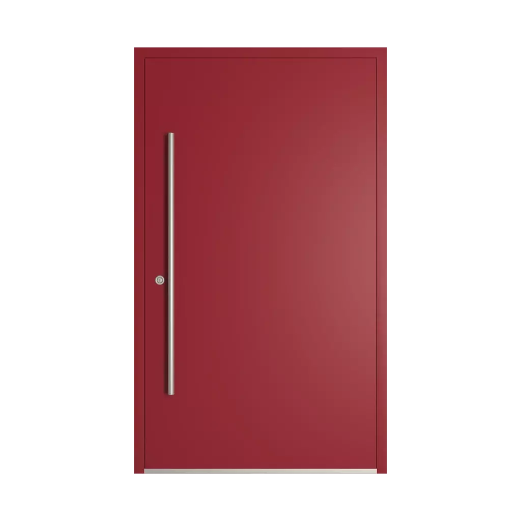 RAL 3003 rubinowy drzwi-wejsciowe wypelnienia aluminium przeszklone