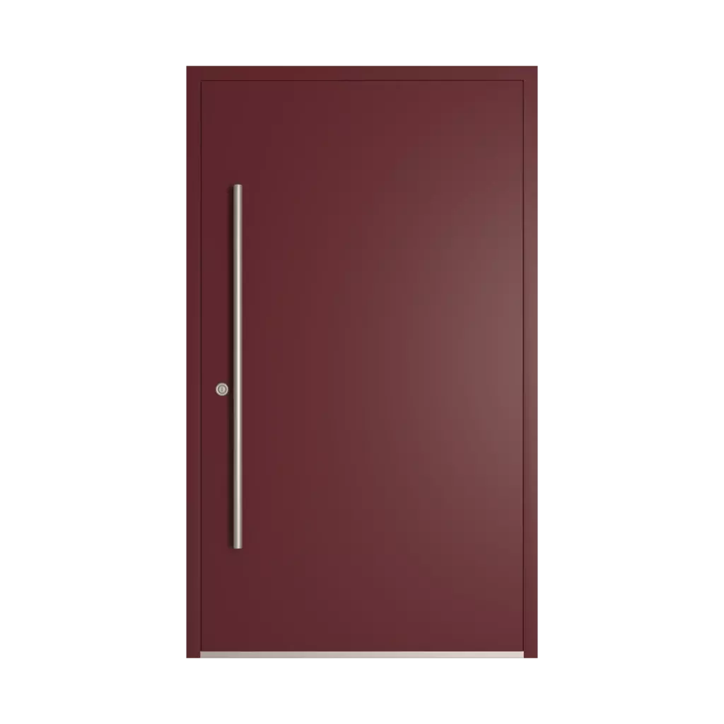 RAL 3005 bordowy średni drzwi-wejsciowe wypelnienia aluminium pelne