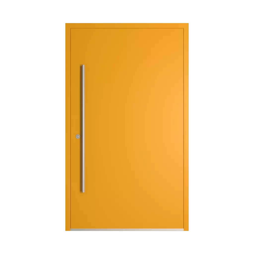 RAL 1004 żółto–miodowy drzwi-wejsciowe wypelnienia drewno pelne