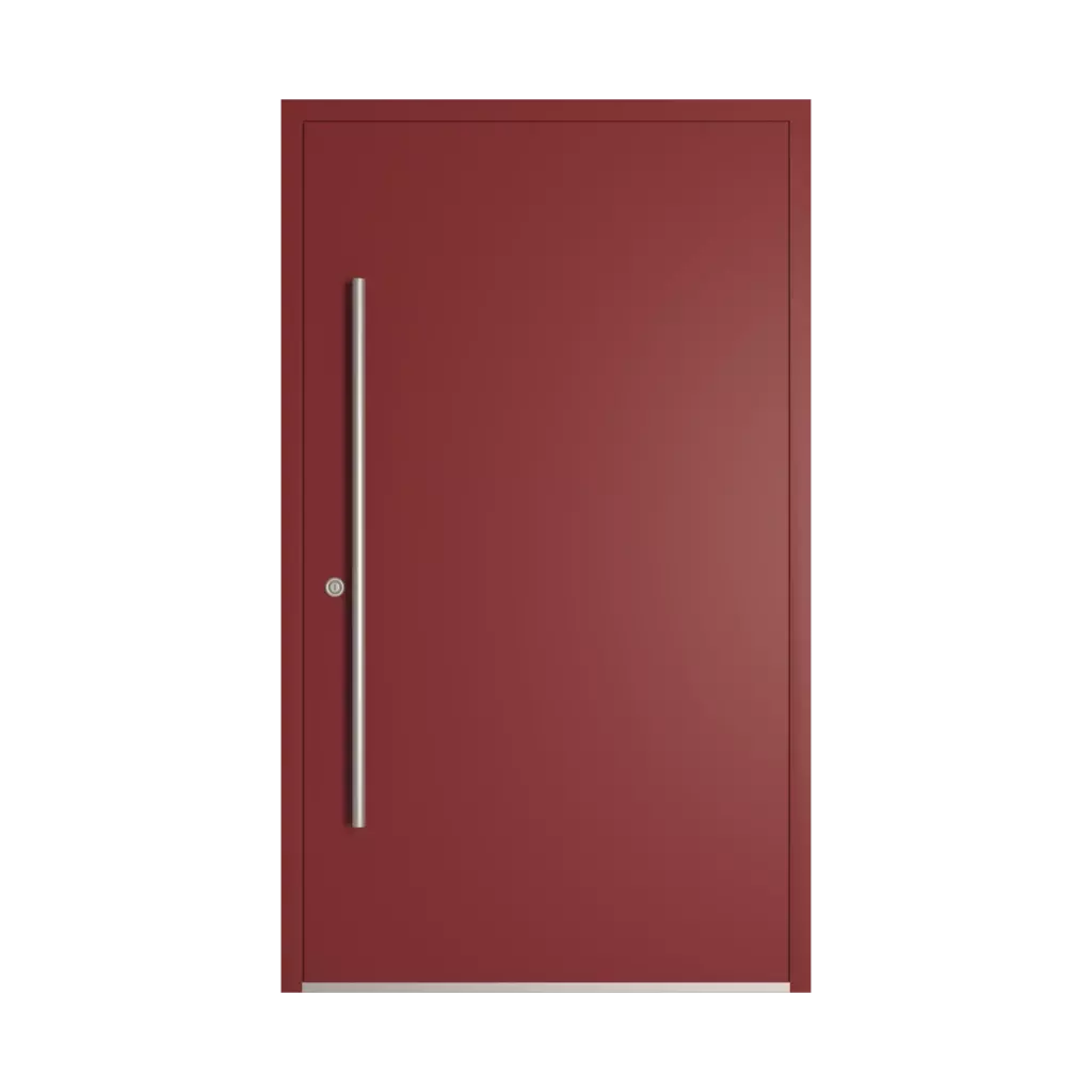 RAL 3011 czerwony burgundzki drzwi-wejsciowe wypelnienia pvc przeszklone