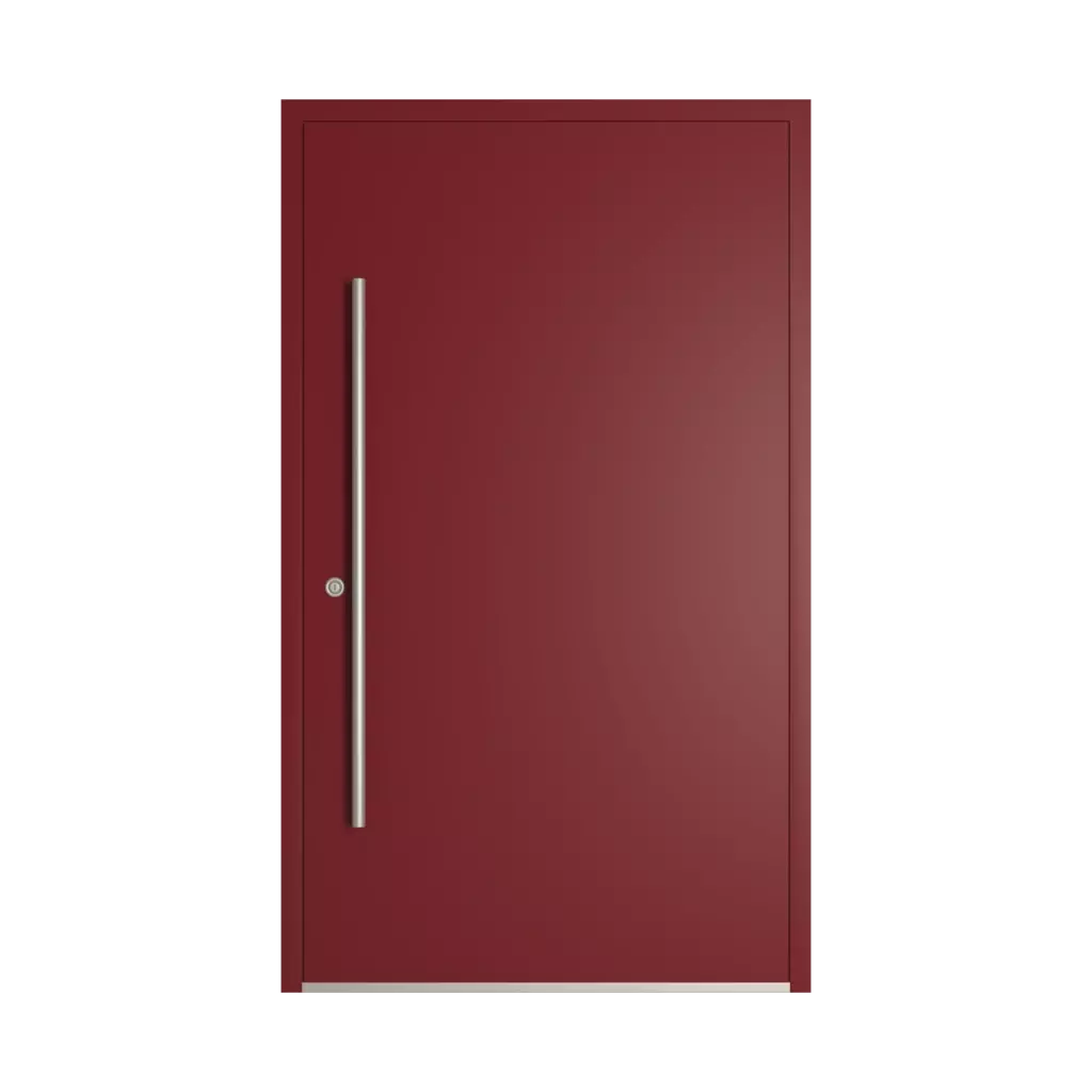 RAL 3032 perłowy czerwony drzwi-wejsciowe wypelnienia pvc przeszklone
