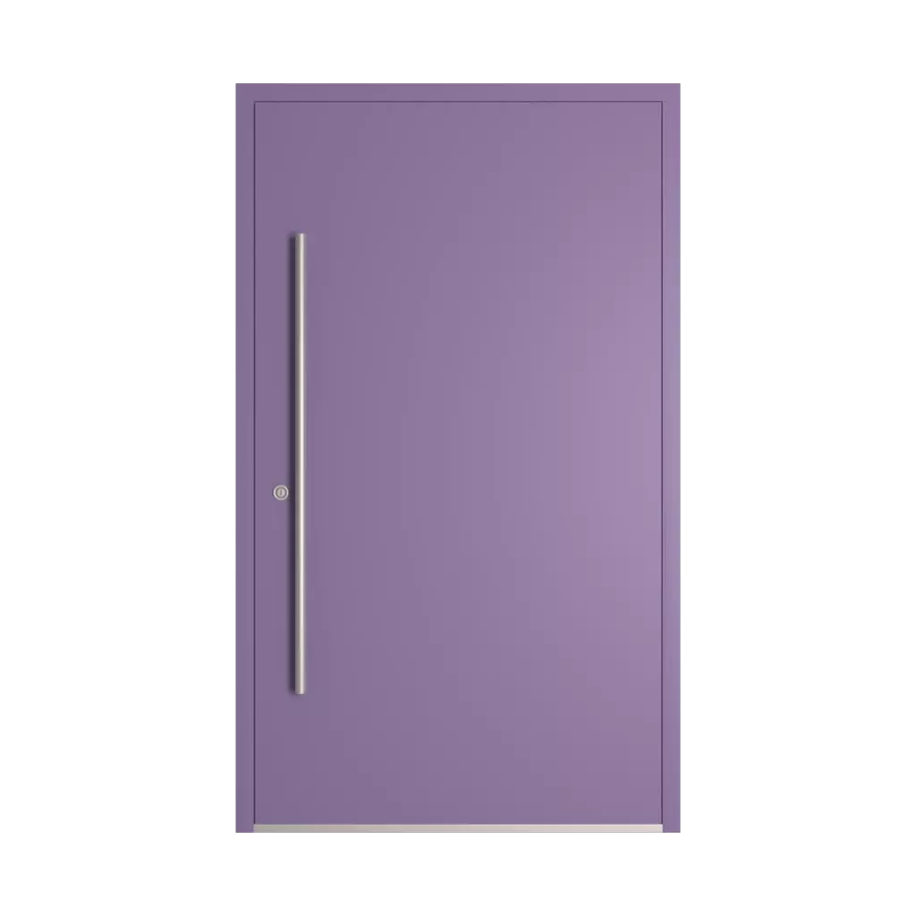 RAL 4011 perłowy fioletowy drzwi-wejsciowe wypelnienia drewno przeszklone