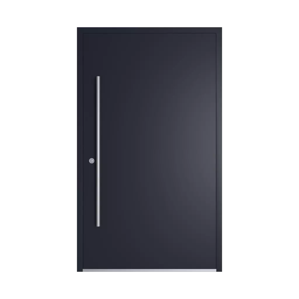 RAL 5004 niebieski czarny drzwi-wejsciowe wypelnienia pvc przeszklone