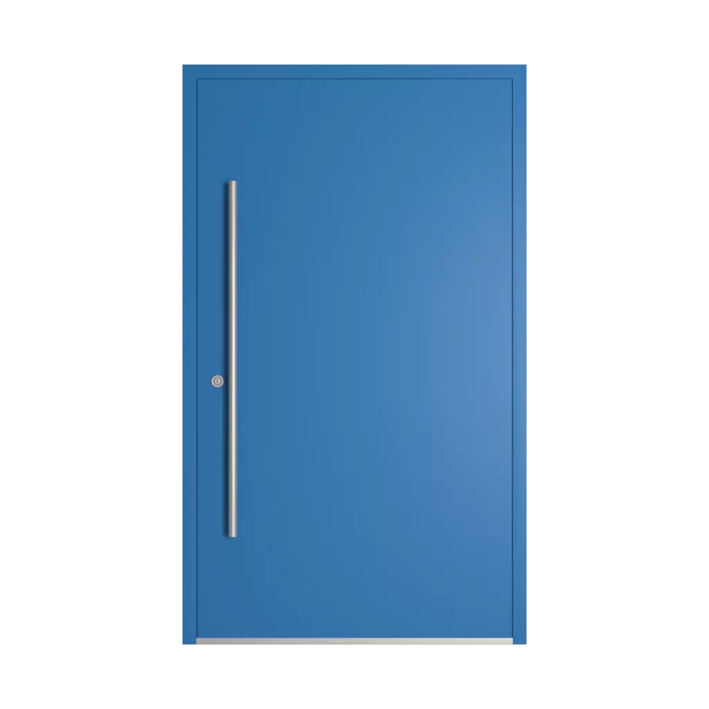 RAL 5015 niebieski średni drzwi-wejsciowe wypelnienia pvc pelne