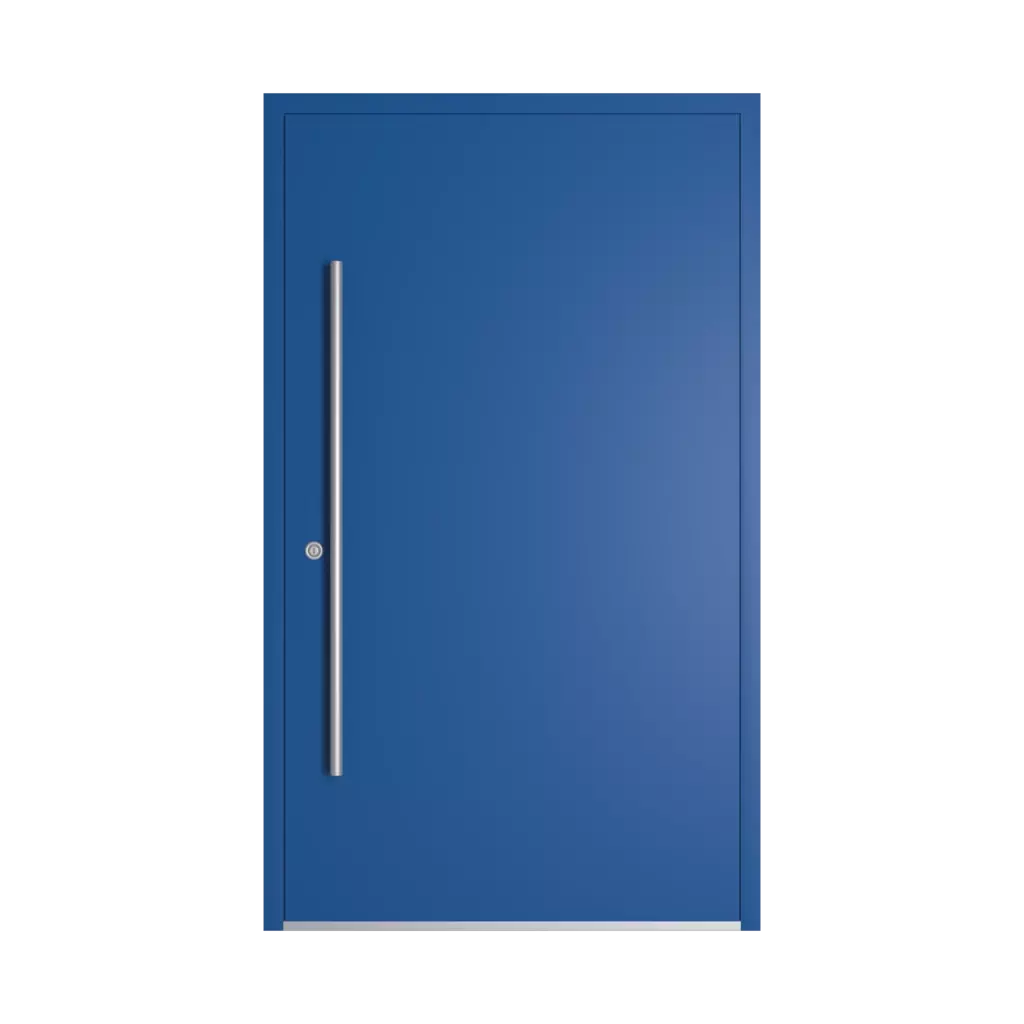 RAL 5017 niebieski morski drzwi-wejsciowe wypelnienia drewno przeszklone