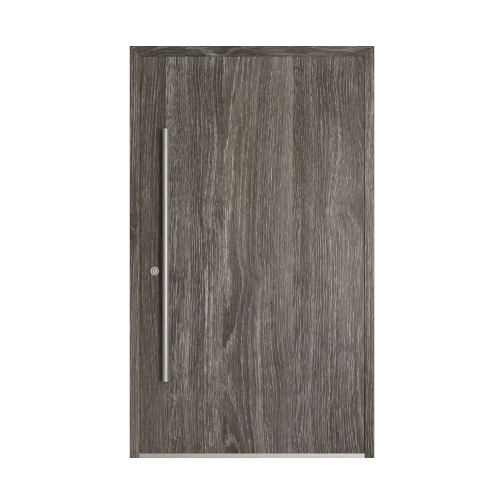 Dąb sheffield szary drzwi-wejsciowe modele dindecor model-5015  