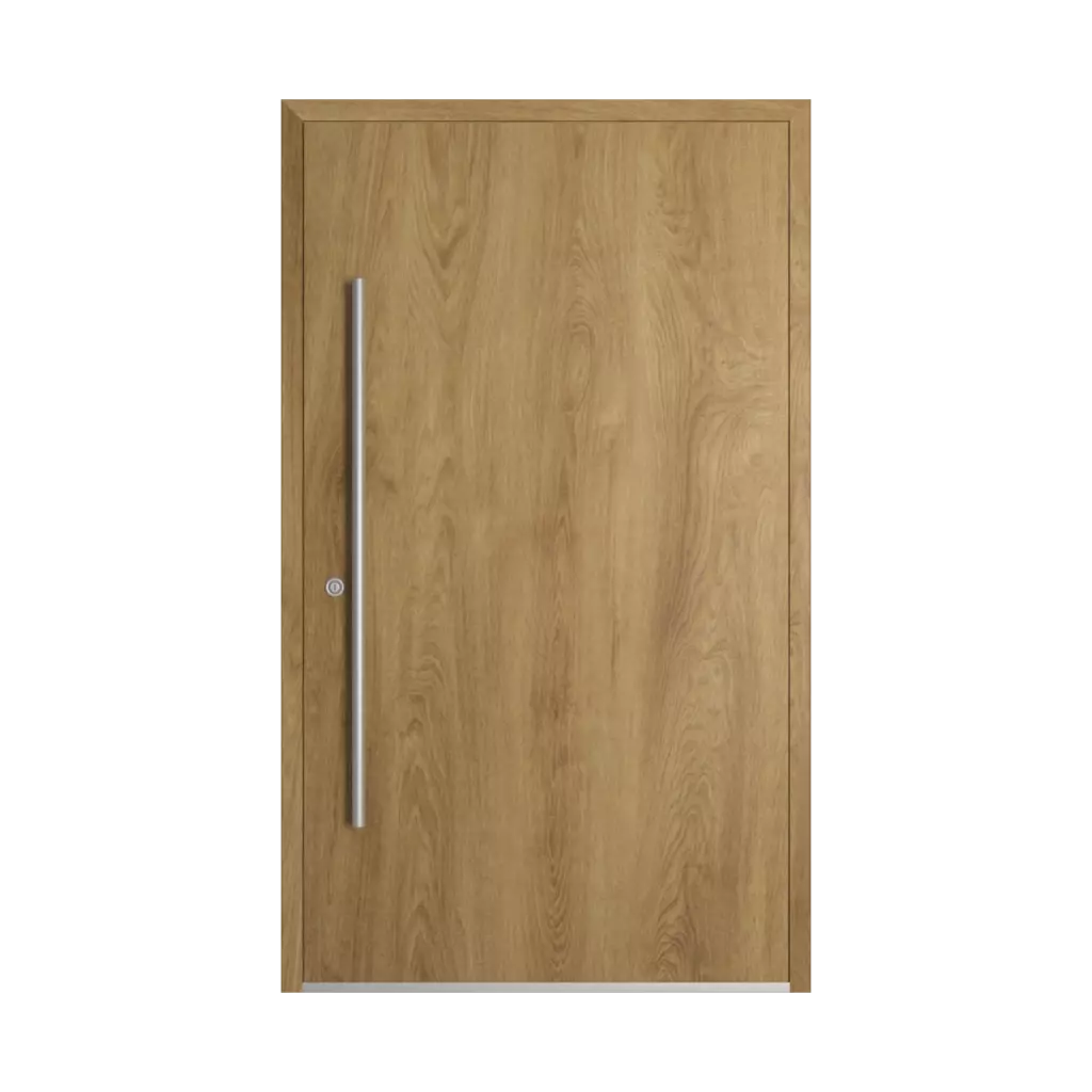 Dąb naturalny drzwi-wejsciowe modele dindecor ll01  