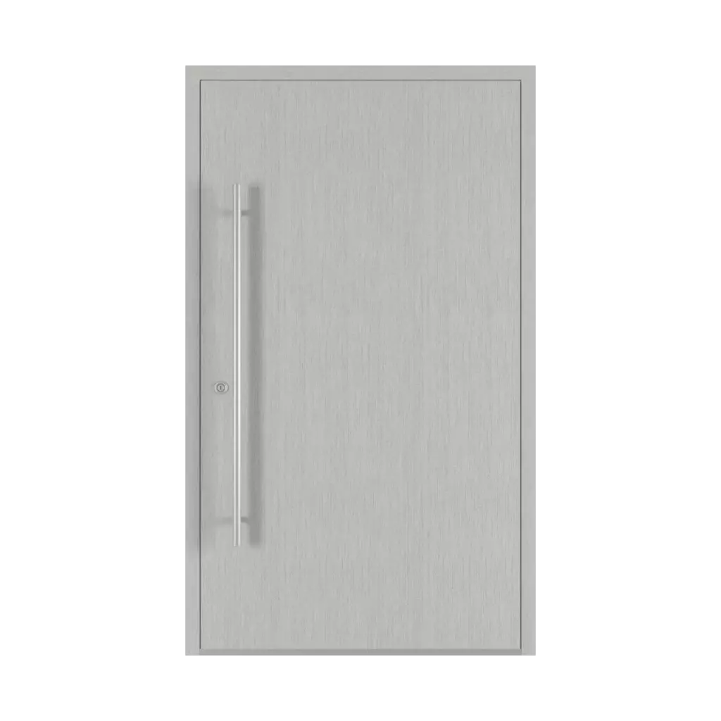 Aluminium szczotkowane drzwi-wejsciowe modele dindecor ll01  