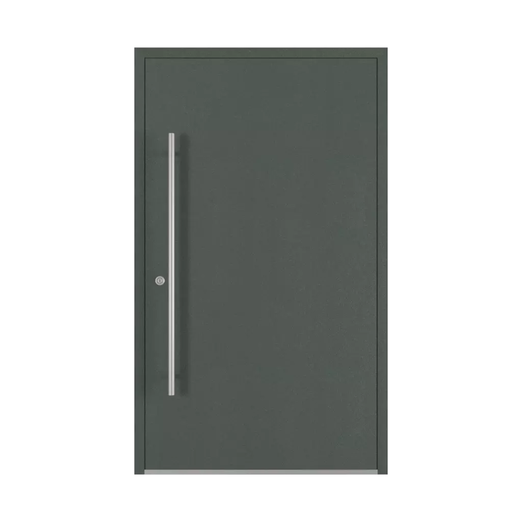 Szary bazaltowy aludec drzwi-wejsciowe modele adezo kopenhaga  