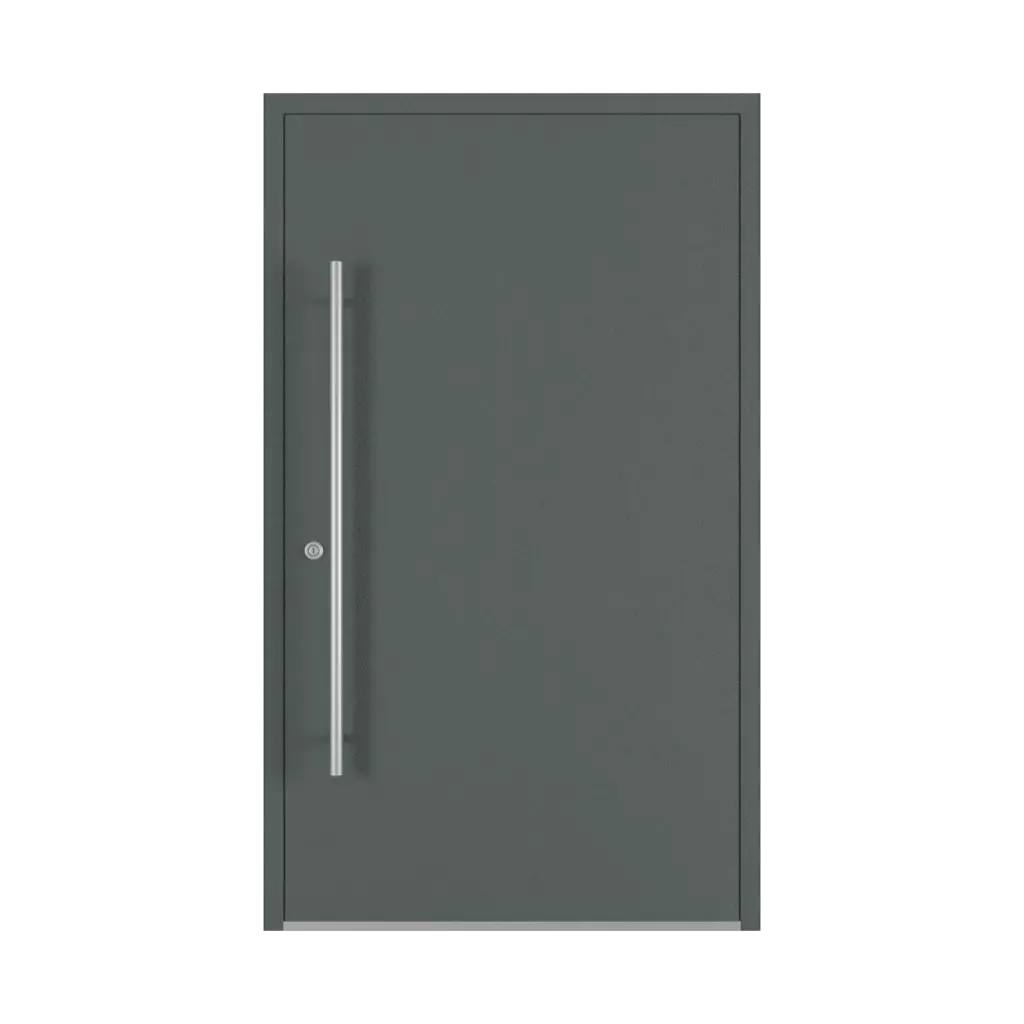 Szary bazaltowy drzwi-wejsciowe modele dindecor 6124-pwz  