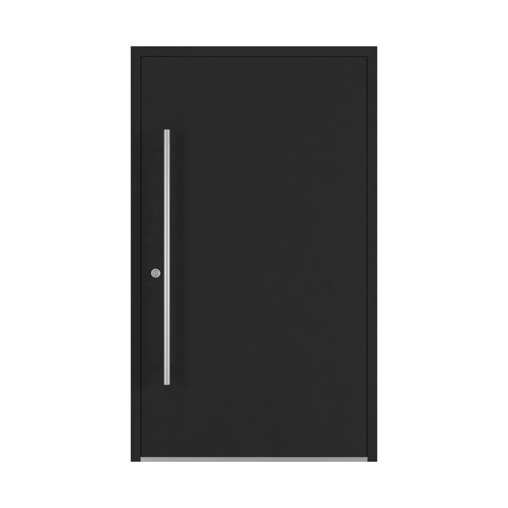 Ciemny grafitowy drzwi-wejsciowe modele dindecor model-5041  