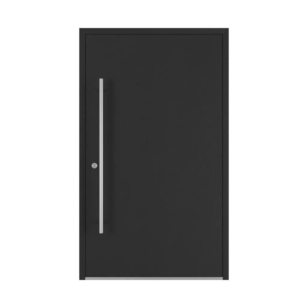 Jet black aludec drzwi-wejsciowe kolory-drzwi  