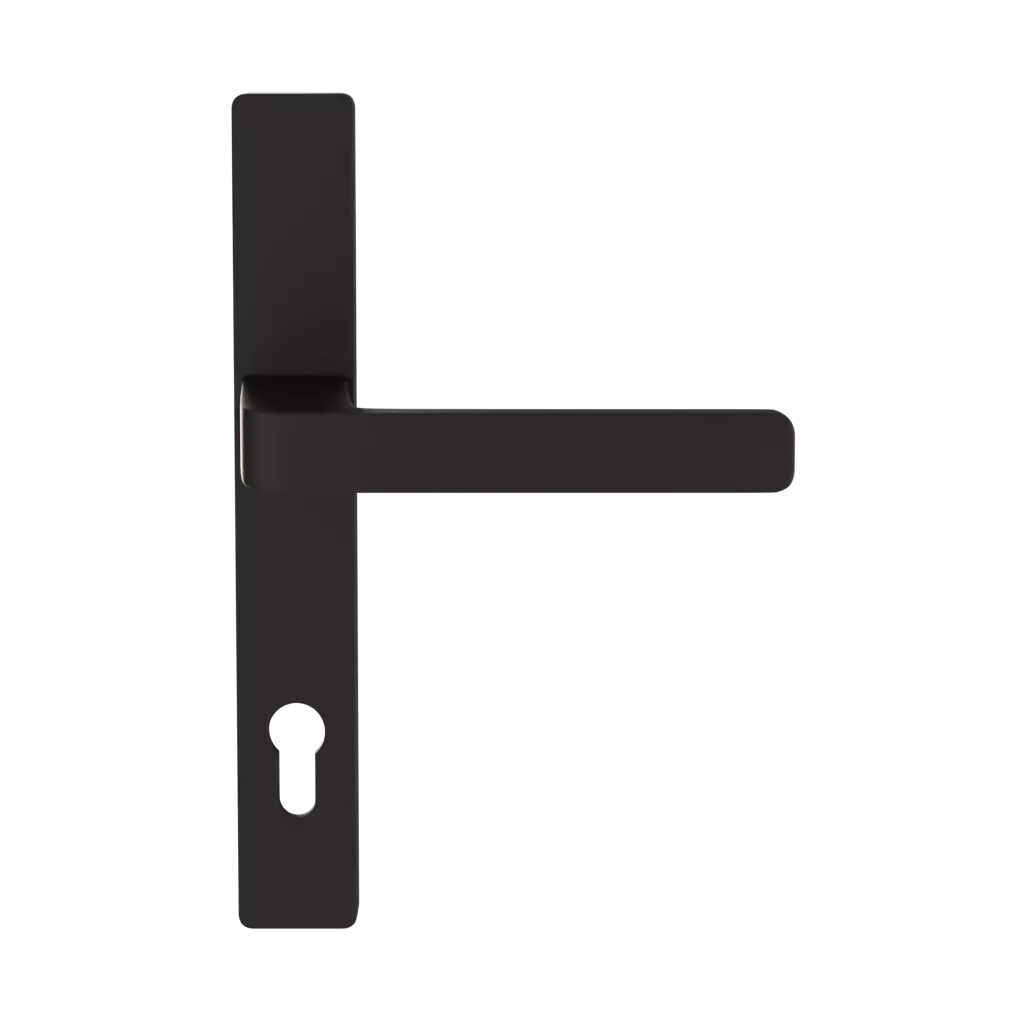 Czarna drzwi-wejsciowe dodatki-do-drzwi klamki klamka-h6s2-s5s34 czarna 