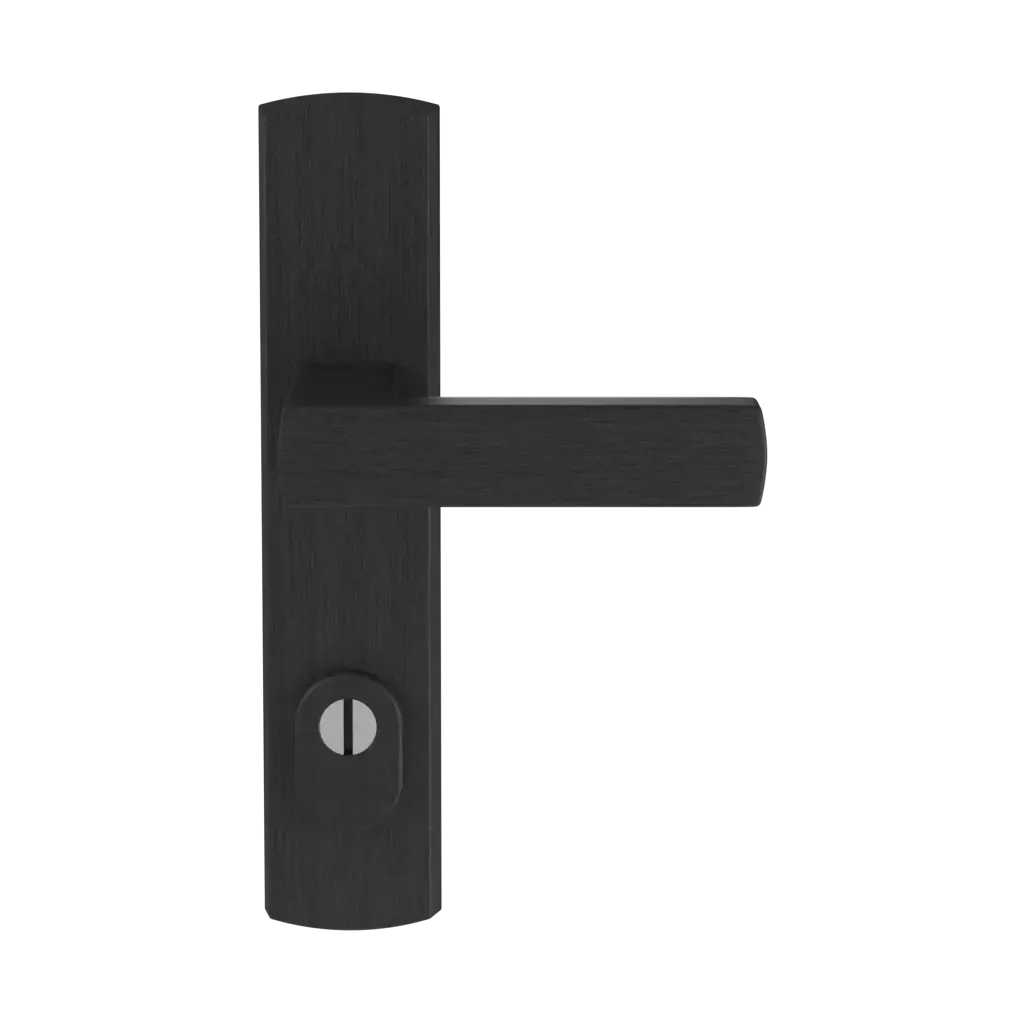 Czarna F8 drzwi-wejsciowe dodatki-do-drzwi klamki apollo czarna-f8 