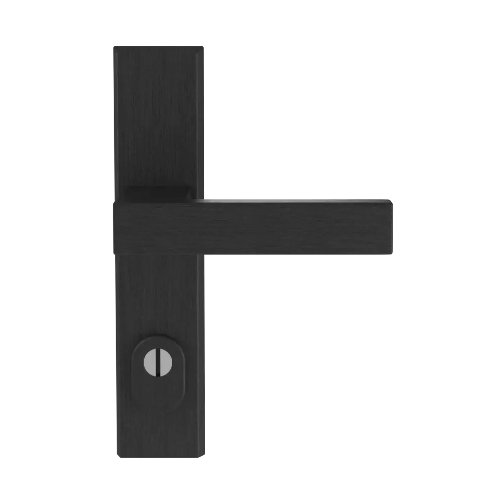 Czarna F8 drzwi-wejsciowe dodatki-do-drzwi klamki royal czarna-f8 