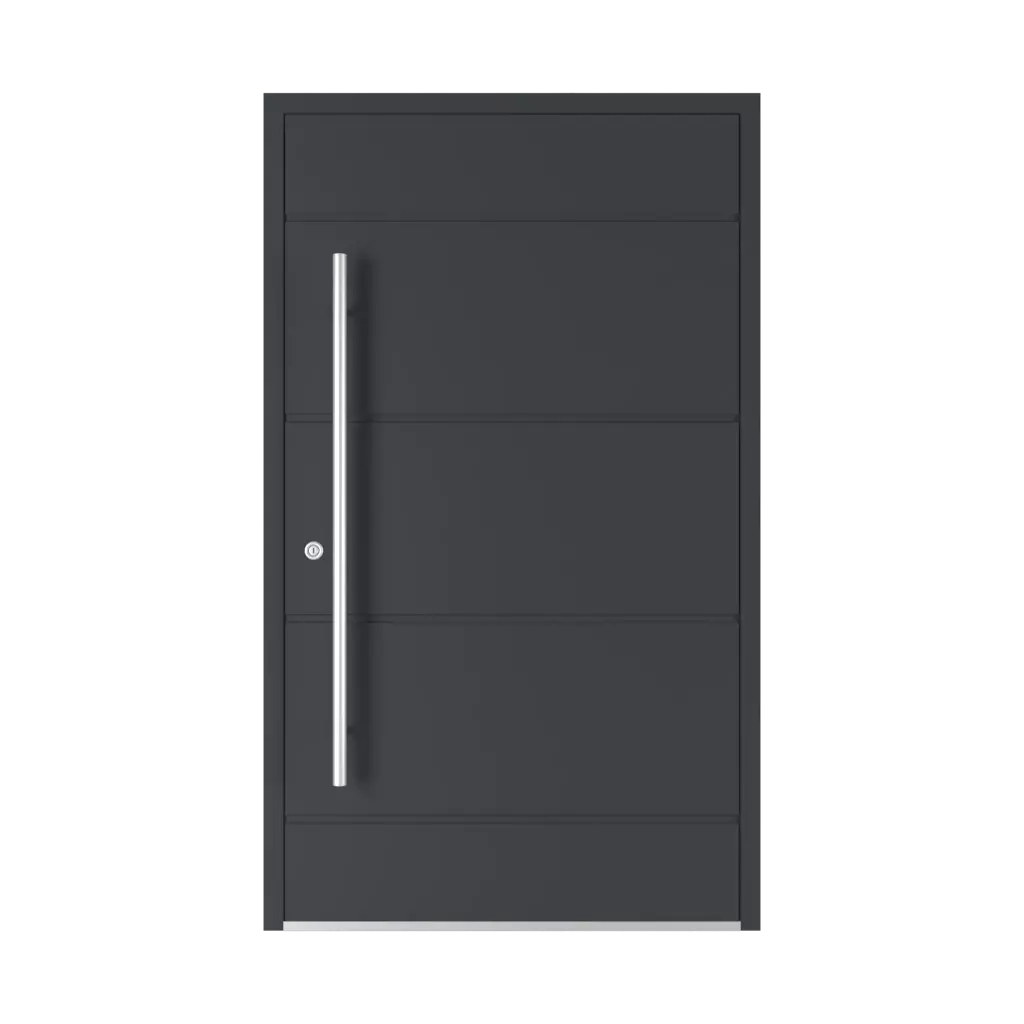 Model 5009 ✨ drzwi-wejsciowe kolory-drzwi kolory-ral ral-9005-czarny-gleboki 
